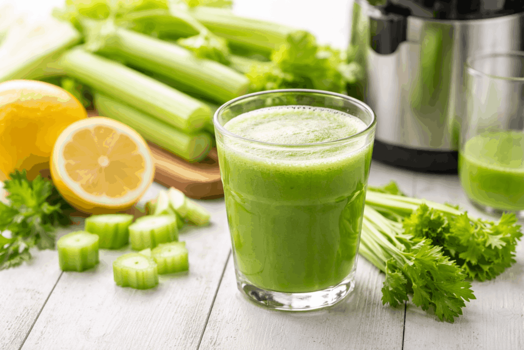 frischer Selleriesaft